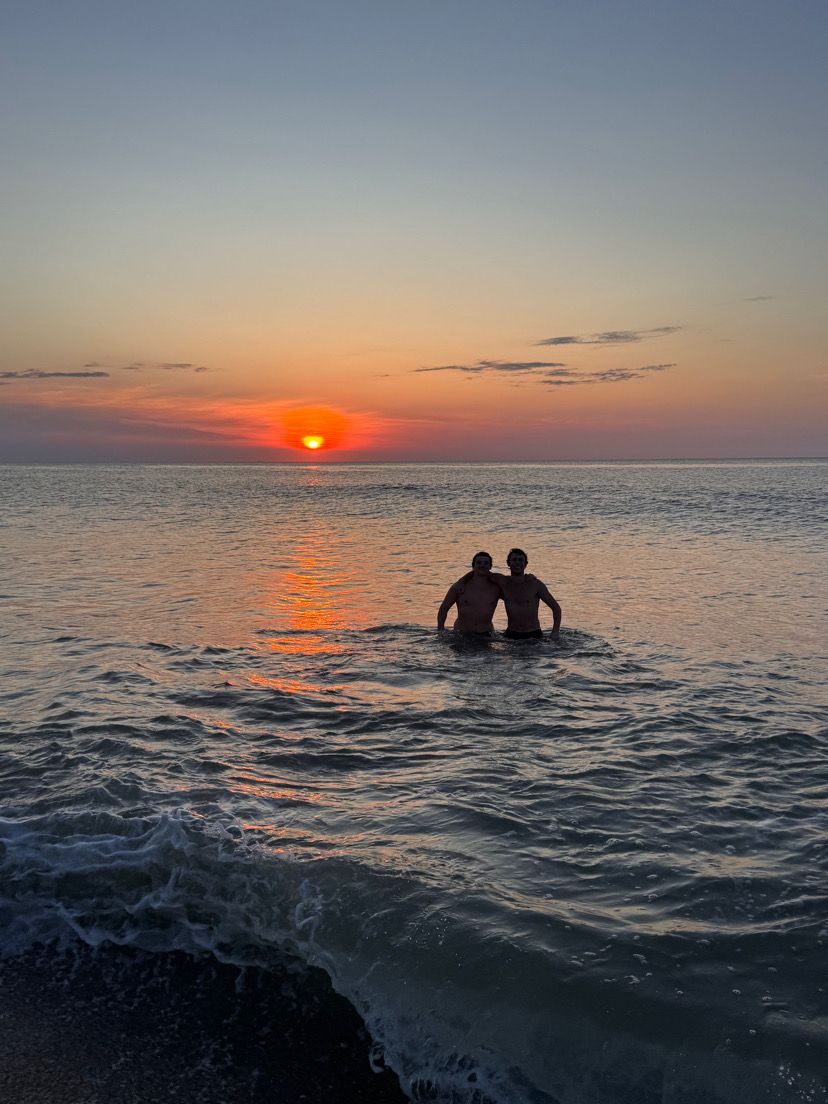 Beach photo representing clean design
